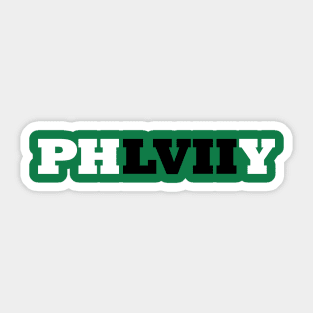 Philadelphia Eagles 2023 Super Bowl Champs LVII Sticker